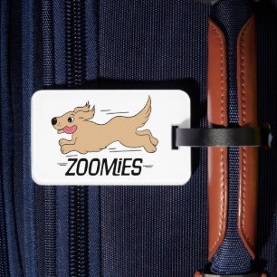 Hund Zoomies Funny Bagagebricka