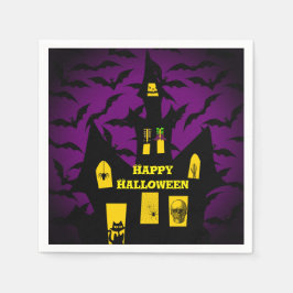 Hundad House Halloween Papper Napkins Pappersservett
