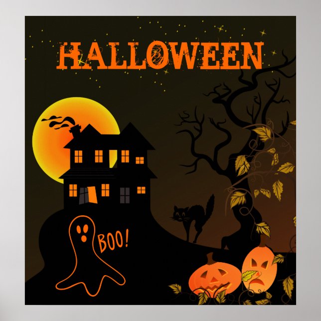 Hundad House Halloween Poster (Framsidan)
