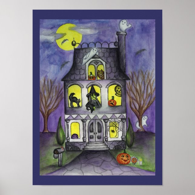 Hundad House Halloween Poster (Framsidan)