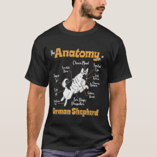 Hundägare ANATOMY OF A TYMAN SHEPHERD Rolig hund D T Shirt