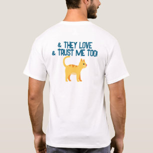 Hundägare Anpassade Shirt- I Kärlek &Trust My Hund T Shirt