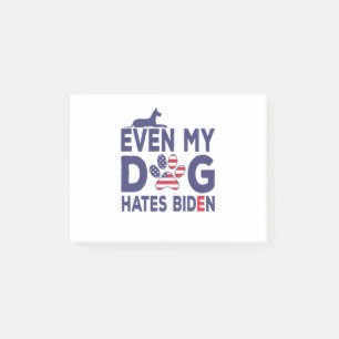 hundägare anti-biden - även min Hund Hates biden Post-it Block
