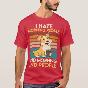 Hundägare Corgi Owner Coffee Coffee Drinker Corgi T Shirt