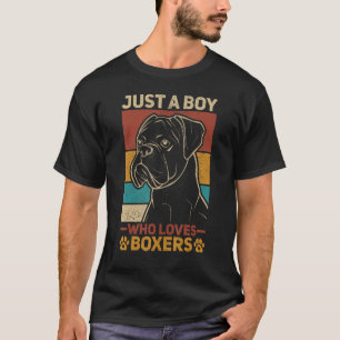 Hundägare djursällskapsdjur Retro bara en pojke so T Shirt