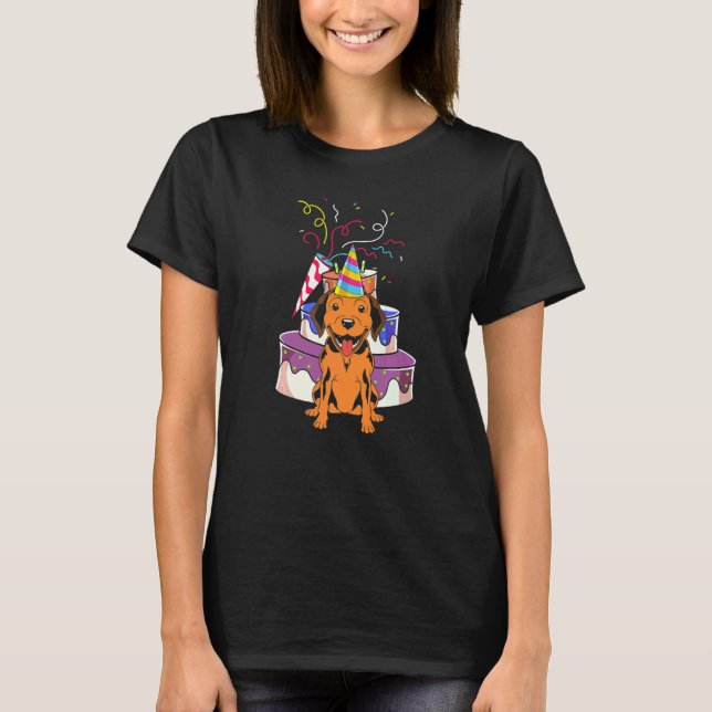 Hundägare Födelsedagsfest Pet Owner Animal Hund Pu T Shirt (Framsida)