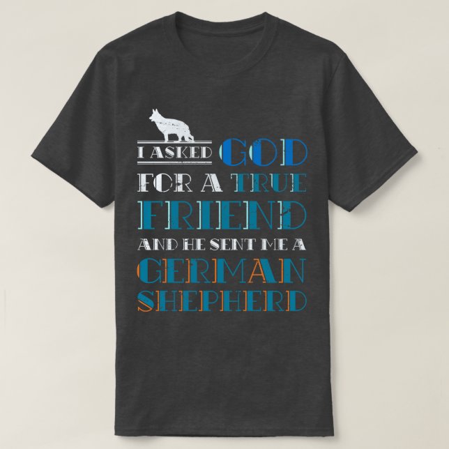 Hundägare Gift Pet Animals German Shepherd T Shirt (Design framsida)