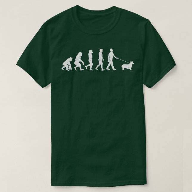 Hundägare Hund aveln Evolution Corgi Kärlek Hundar T Shirt (Design framsida)
