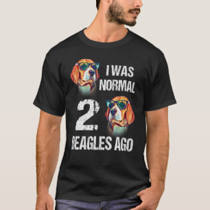 Hundägare I var för två Beagles sedan normalt T Shirt