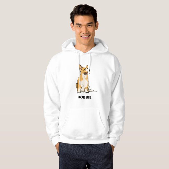 Hundägare spp. corgi pembroke hoodie (Hel framsida)