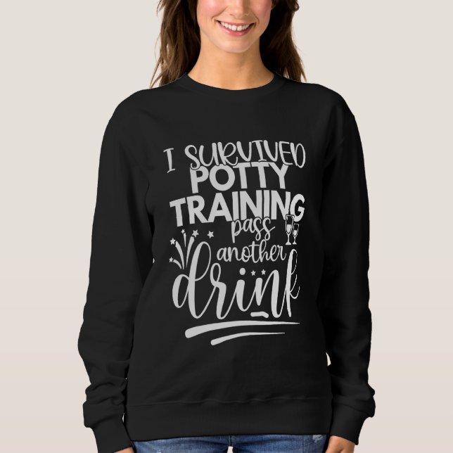 Hundägare Vin Joke I Överlevt Puppy Potty Traini T Shirt (Framsida)