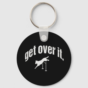 HundAgilityhopp, får över det den Keychain gåva Nyckelring