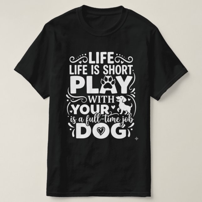 Hundälskar-T-Shirt T Shirt (Design framsida)