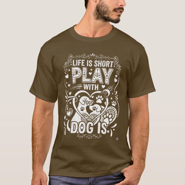 Hundälskar-T-shirt T Shirt (Framsida)