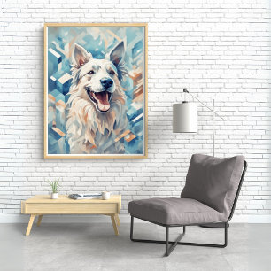 Hundälskare Art/blå ton [2/3] Poster