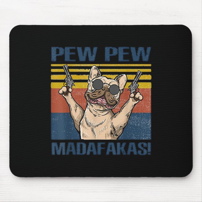Hundälskare | Bulldog Pew Madafakas Musmatta (Framsidan)