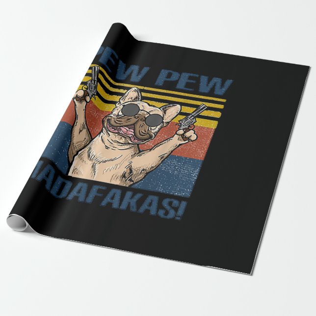 Hundälskare | Bulldog Pew Madafakas Presentpapper (Utrullad)