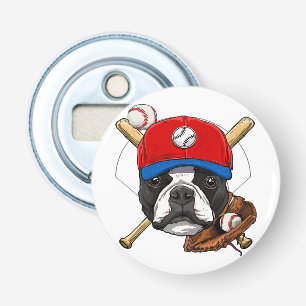 Hundälskare Button Bottenöppnare med magnet Flasköppnare