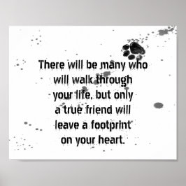 hundälskare, citattecken poster utskrift av färg