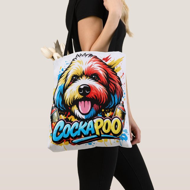 Hundälskare Cockapoo Present Hundägare Tygkasse (Närbild)