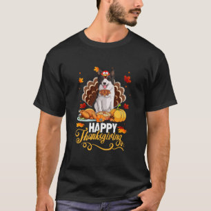 Hundälskare Cute Gräns collie turkey Lycklig Thank T Shirt