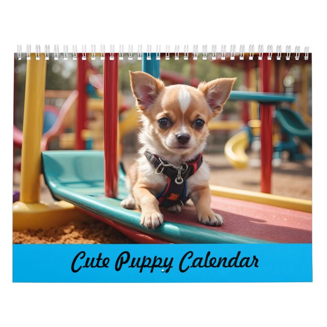 Hundälskare Cute Puppy Calendar Kalender (Omslag)
