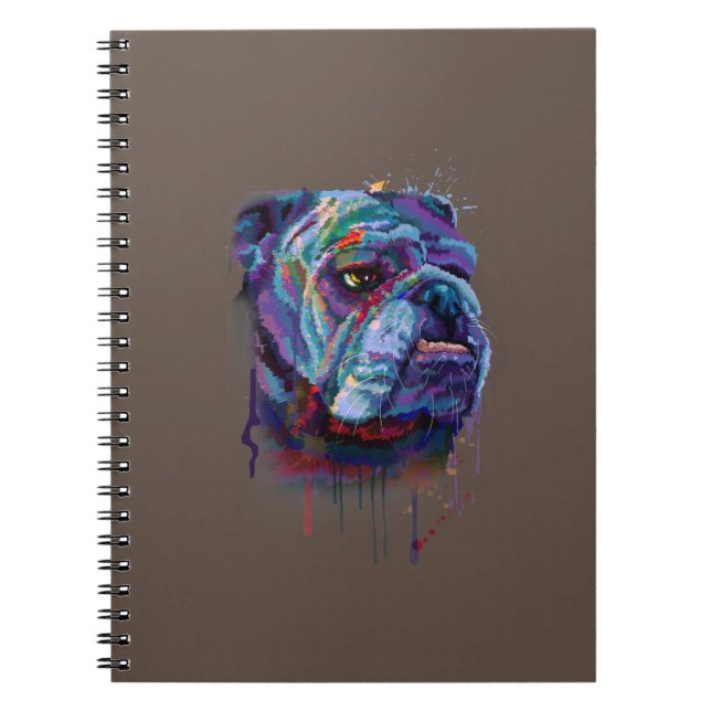 Hundälskare | English Bulldog Gift English Bulldog Anteckningsbok (Framsidan)