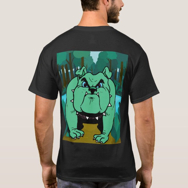 hundälskare för arg t shirt (Baksida)