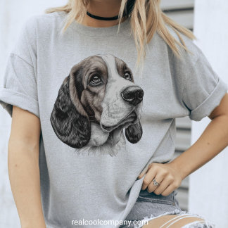 Hundälskare för skadlig kod för Basset Hound Sketc T Shirt