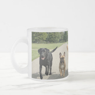Hundälskare Frostad Glasmugg