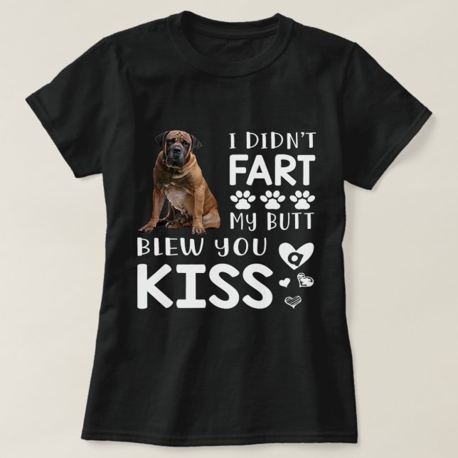 Hundälskare Gift för Funny Boerboel Mamma Pappa T Shirt (Design framsida)