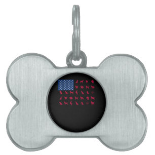 Hundälskare Labrador Retriever USA Amerikansk Fl ID-bricka Husdjur
