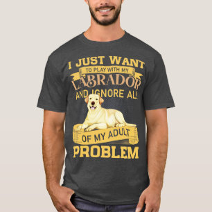 Hundälskare leker med min labrador-notering t shirt