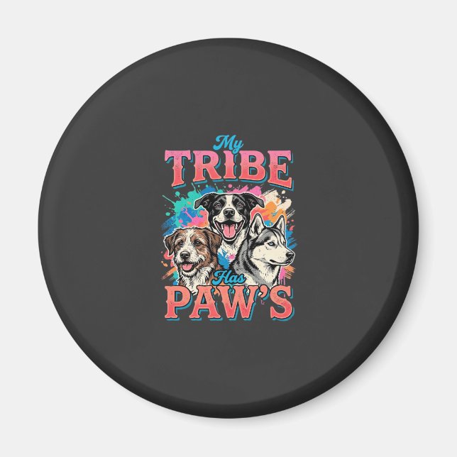 Hundälskare Min stam har tass Magnet (Framsidan)