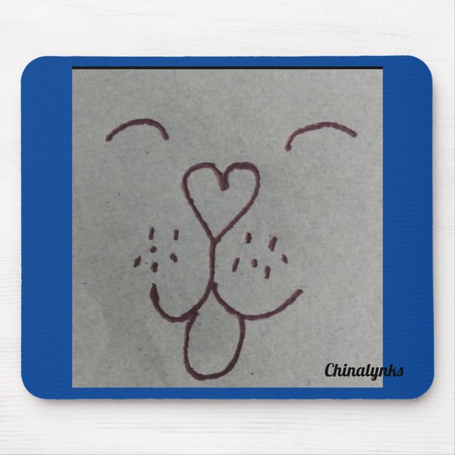 HUNDÄLSKARE MOUSE PAD MUSMATTA (Framsidan)