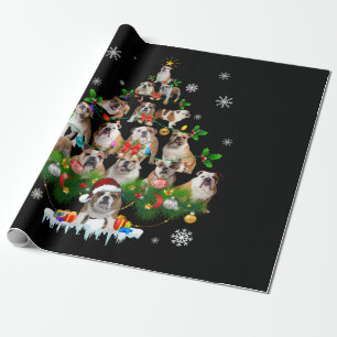 Hundälskare  Ornament för bulldog Julgran Presentpapper