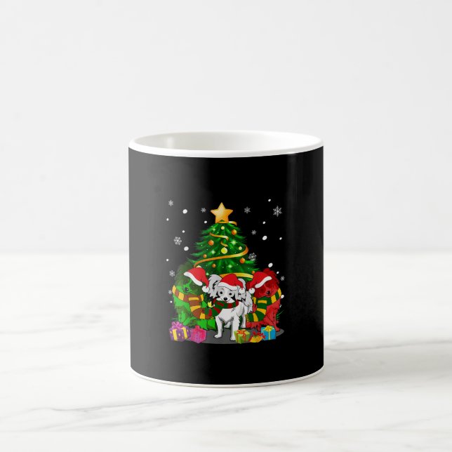 Hundälskare | Papillon Julgran Kaffemugg (Center)