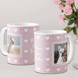 Hundälskare Rosa 2 Foto Kaffemugg