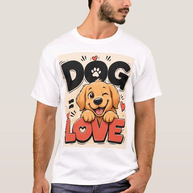 Hundälskare  t shirt (Framsida)