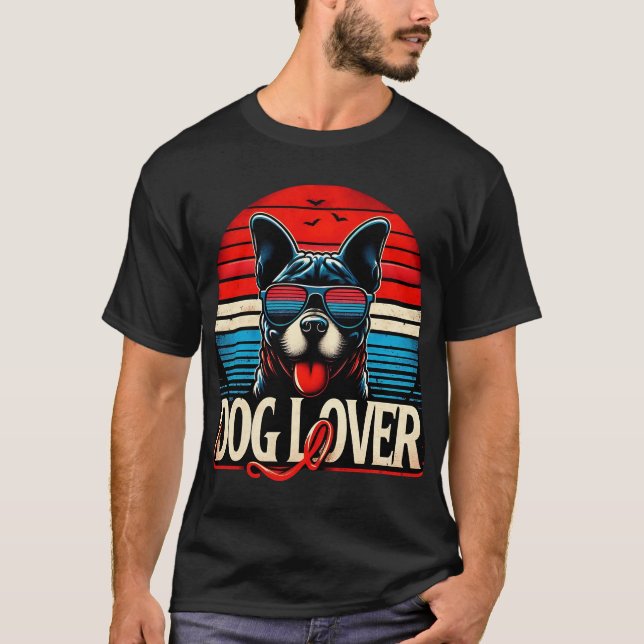 Hundälskare T Shirt (Framsida)