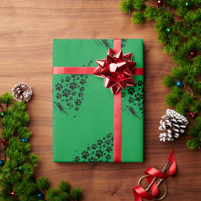 Hundälskare Tassavtryck Julgran 3 Presentpapper (Julgåva)