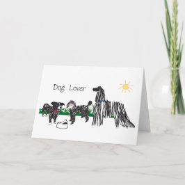Hundälskare Välkomsthälsning Kort