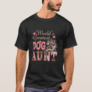 Hundälskare Världens bästa faster Mors dag Bästa f T Shirt
