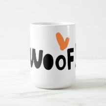 Hundälskare "Woof" 15 oz Coffee Mugg