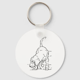 Hundälskareminne, Beagle-illustration Nyckelring