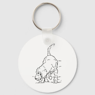 Hundälskareminne, Beagle-illustration Nyckelring