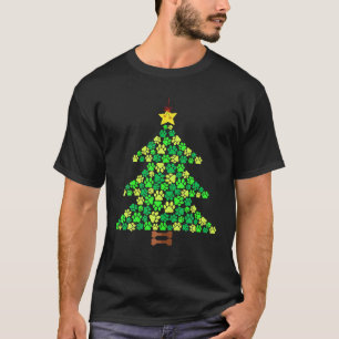 HUNDÄLSKARNA HUND JULGRAN LJUS JULAFTON i TASSAR T Shirt