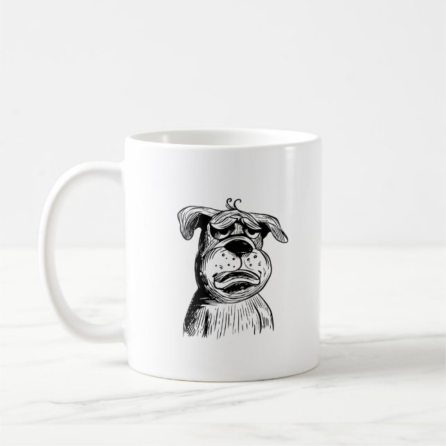 Hundälskarna Mugg, Funny Pitbull Kaffemugg (Vänster)