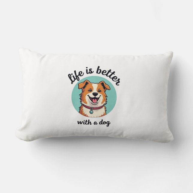 Hundälskarnas Mysiga fyllning Lumbarkudde (Framsida)