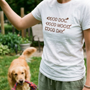 Hundälskartröja Bra Hund Bra Humör Söt Citattext T Shirt